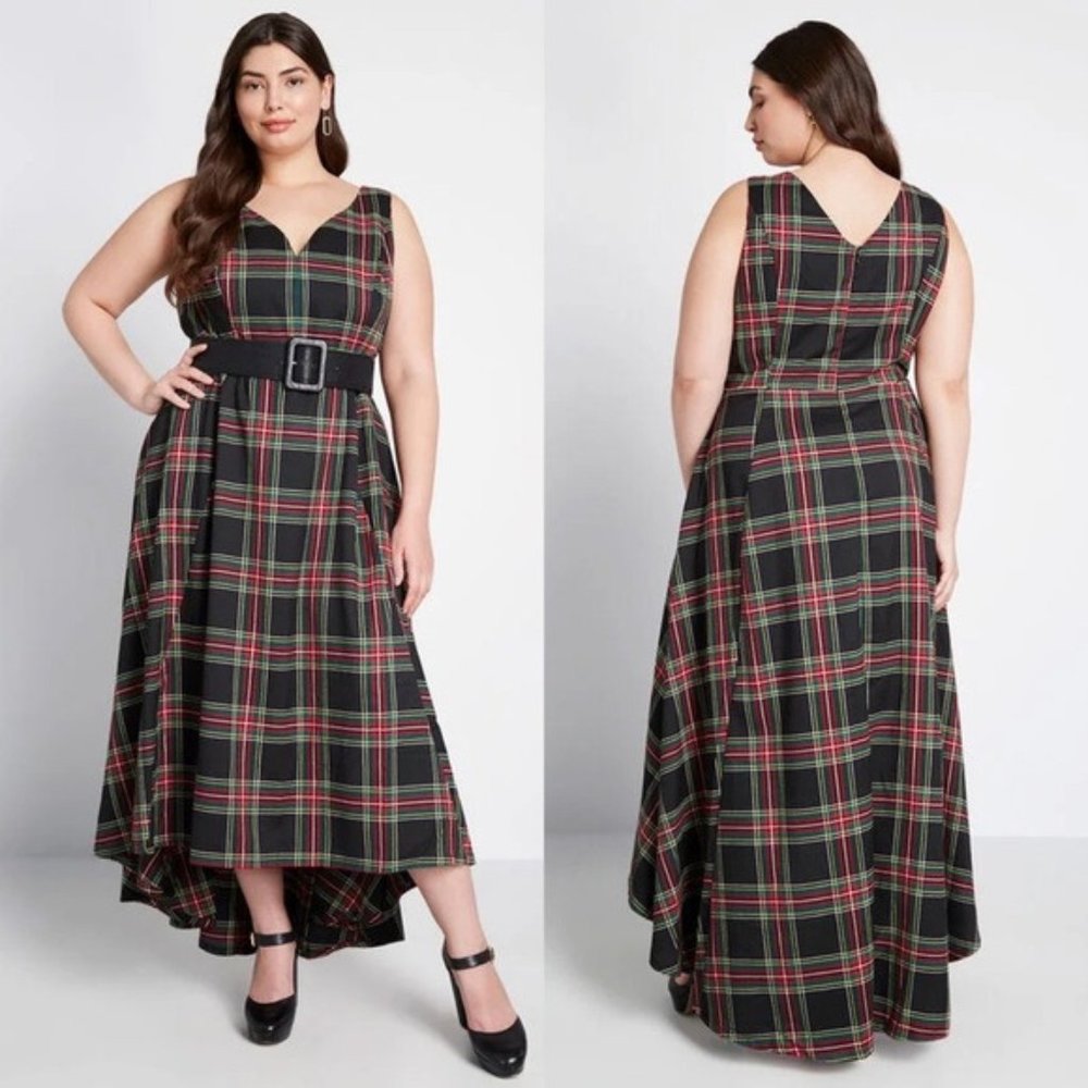 NWT! Collectif x ModCloth Plaid/Tartan Dress